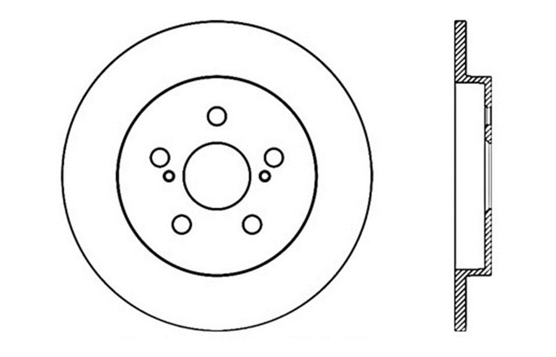 StopTech 127.44165R StopTech Sport Drilled/Slotted Brake Rotor; Rear Right - Truck Part Superstore