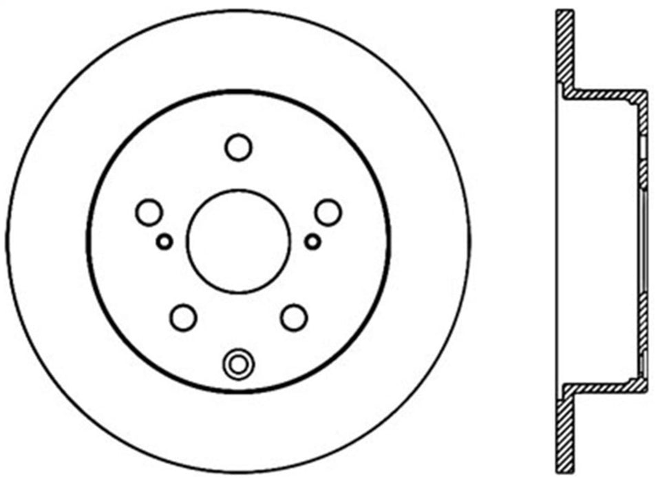 StopTech 127.44166L StopTech Sport Drilled/Slotted Brake Rotor; Rear Left - Truck Part Superstore