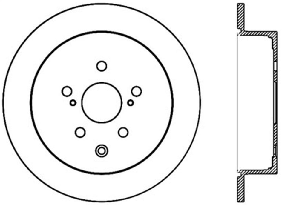 StopTech 127.44166R StopTech Sport Drilled/Slotted Brake Rotor; Rear Right - Truck Part Superstore