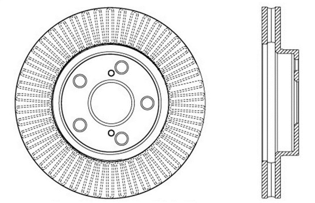 StopTech 127.44172L StopTech Sport Drilled/Slotted Brake Rotor; Front Left - Truck Part Superstore