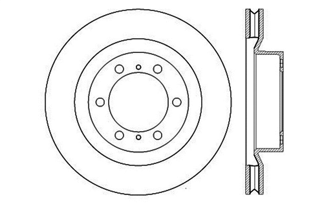 StopTech 127.44174R StopTech Sport Drilled/Slotted Brake Rotor; Front Right - Truck Part Superstore