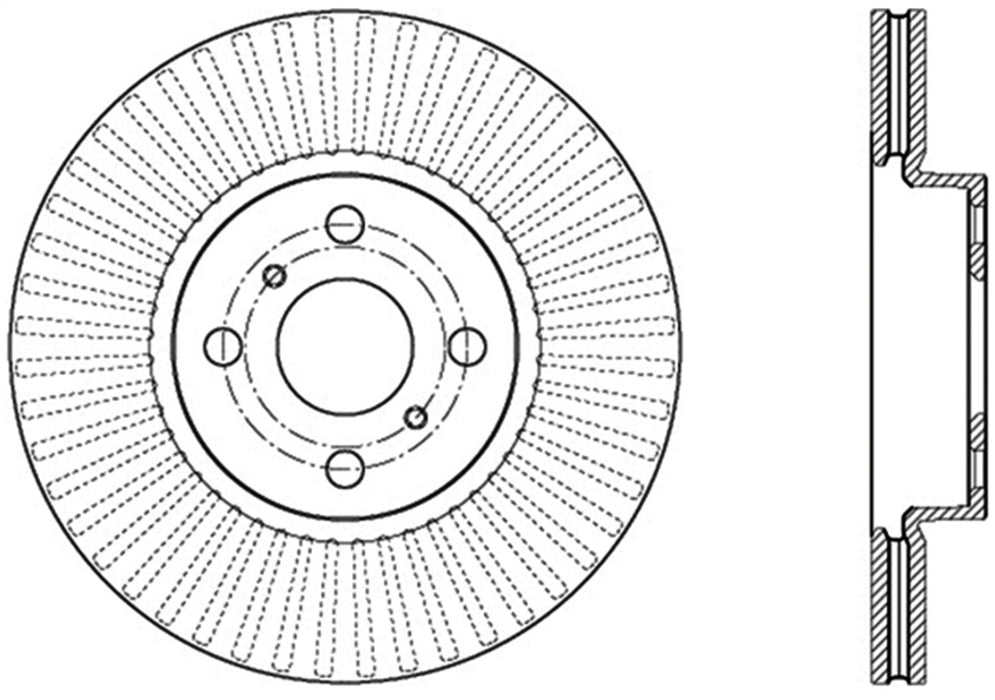 StopTech 127.44178R StopTech Sport Drilled/Slotted Brake Rotor; Front Right - Truck Part Superstore