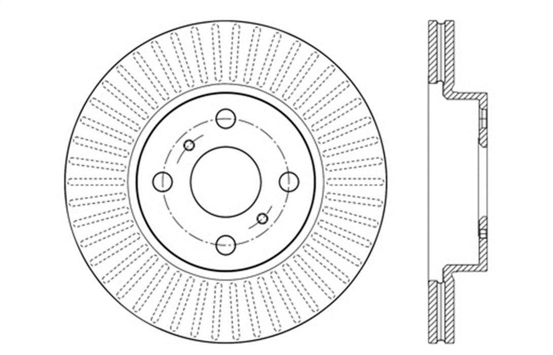StopTech 127.44180R StopTech Sport Drilled/Slotted Brake Rotor; Front Right - Truck Part Superstore