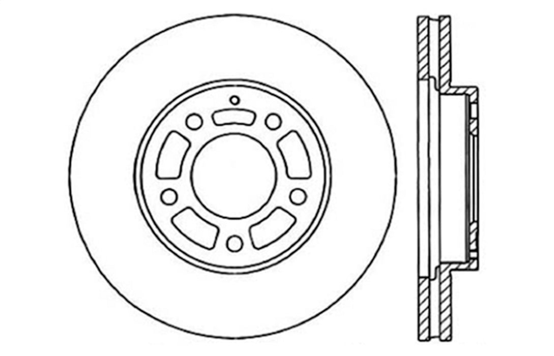 StopTech 127.45053R StopTech Sport Drilled/Slotted Brake Rotor; Front Right - Truck Part Superstore