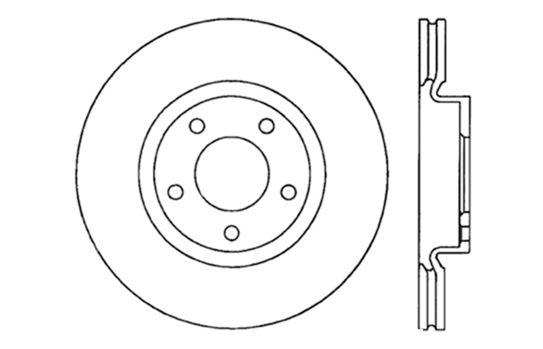 StopTech 127.45069L StopTech Sport Drilled/Slotted Brake Rotor; Front Left - Truck Part Superstore