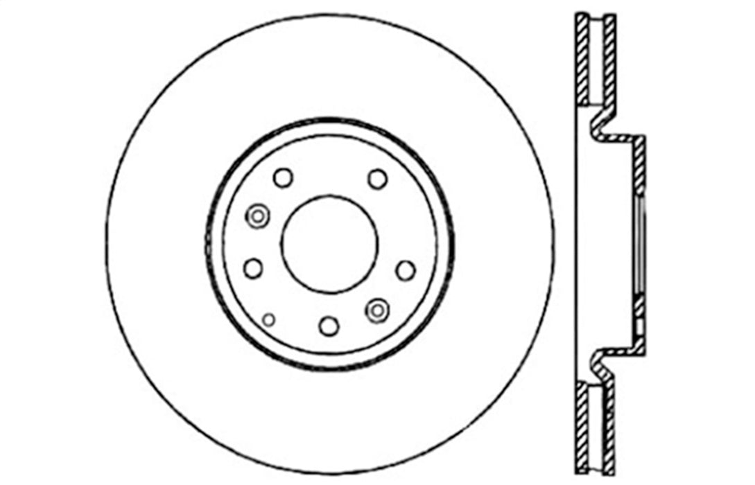StopTech 127.45071L StopTech Sport Drilled/Slotted Brake Rotor; Front Left - Truck Part Superstore