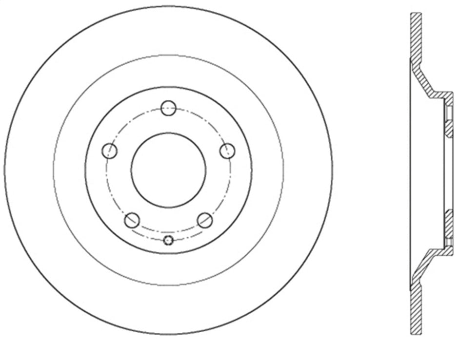 StopTech 127.45083L StopTech Sport Drilled/Slotted Brake Rotor; Rear Left - Truck Part Superstore