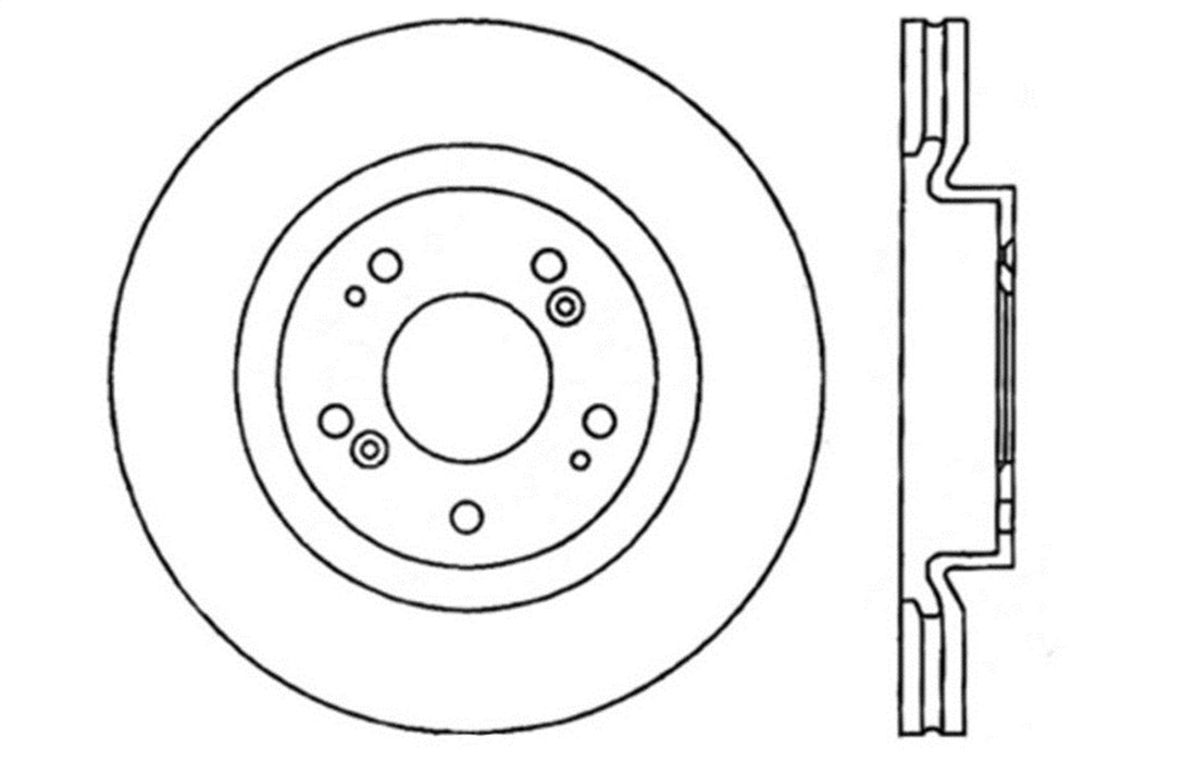 StopTech 127.46068L StopTech Sport Drilled/Slotted Brake Rotor; Front Left - Truck Part Superstore