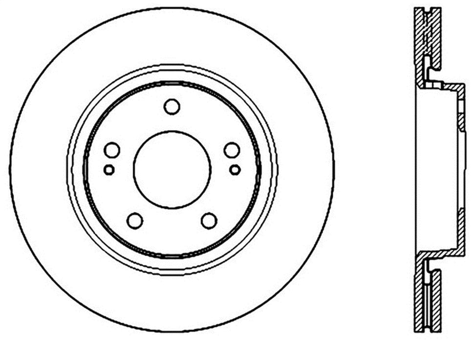 StopTech 127.46078L StopTech Sport Drilled/Slotted Brake Rotor; Front Left - Truck Part Superstore