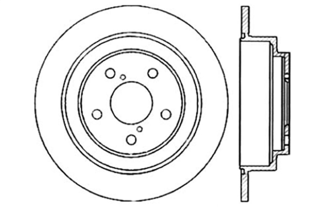 StopTech 127.47011R StopTech Sport Drilled/Slotted Brake Rotor; Rear Right - Truck Part Superstore
