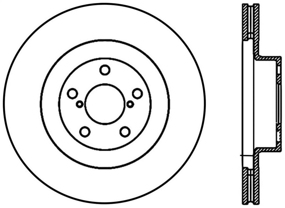 StopTech 127.47018L StopTech Sport Drilled/Slotted Brake Rotor; Front Left - Truck Part Superstore