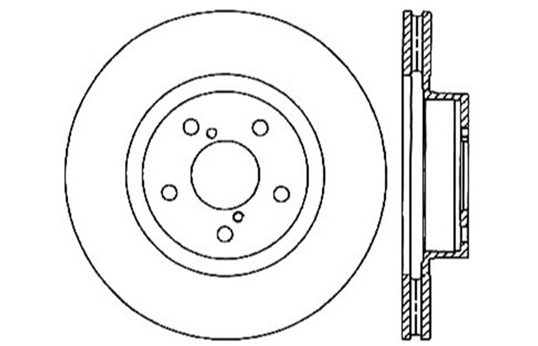 StopTech 127.47024R StopTech Sport Drilled/Slotted Brake Rotor; Front Right - Truck Part Superstore