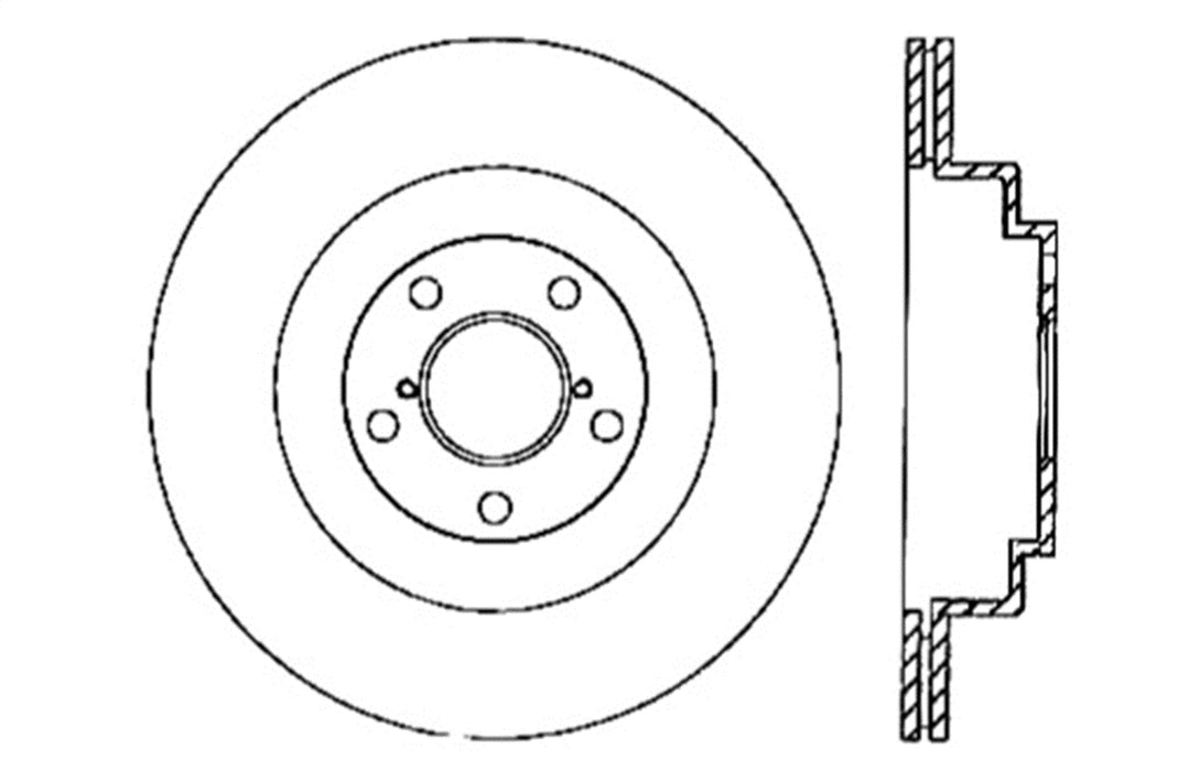StopTech 127.47025R StopTech Sport Drilled/Slotted Brake Rotor; Rear Right - Truck Part Superstore