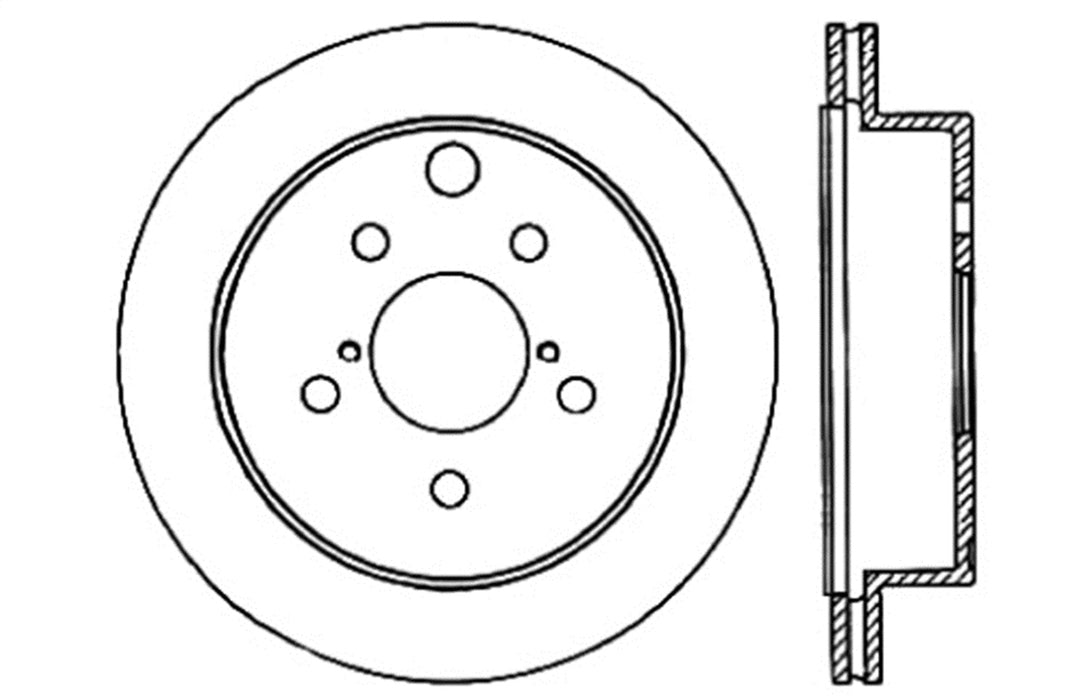 StopTech 127.47028L StopTech Sport Drilled/Slotted Brake Rotor; Rear Left - Truck Part Superstore