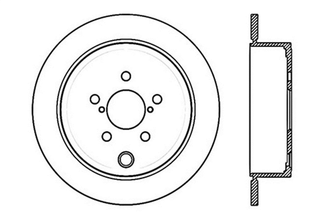 StopTech 127.47029L StopTech Sport Drilled/Slotted Brake Rotor; Rear Left - Truck Part Superstore