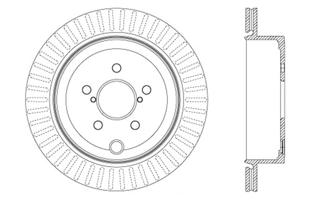 StopTech 127.47031L StopTech Sport Drilled/Slotted Brake Rotor; Rear Left - Truck Part Superstore
