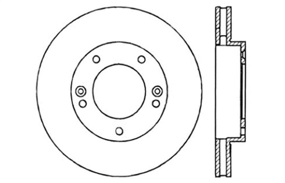 StopTech 127.50008R StopTech Sport Drilled/Slotted Brake Rotor; Front Right - Truck Part Superstore
