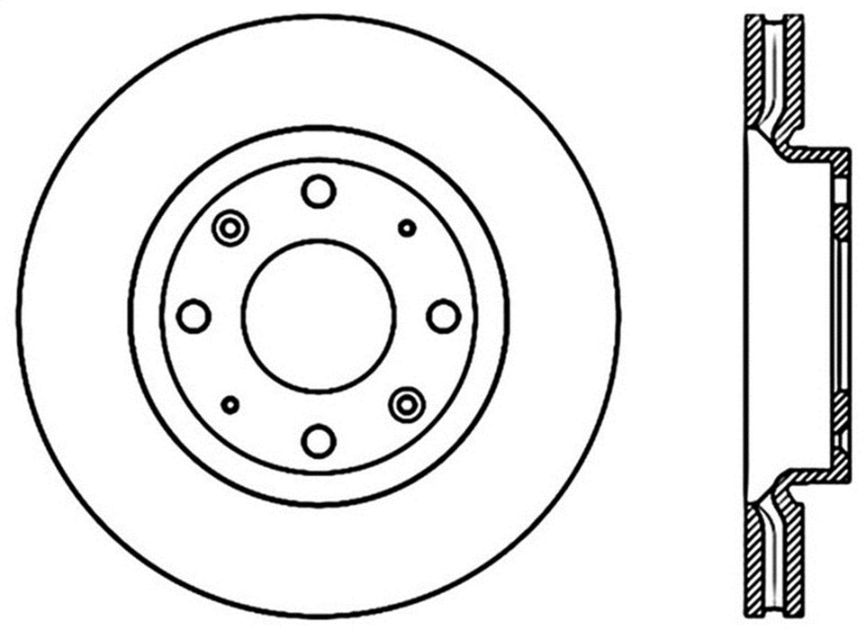 StopTech 127.50012R StopTech Sport Drilled/Slotted Brake Rotor; Front Right - Truck Part Superstore