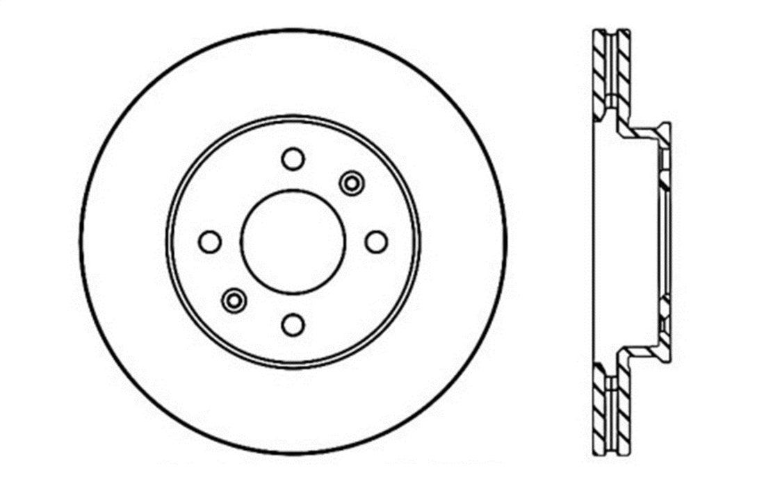 StopTech 127.50015L StopTech Sport Drilled/Slotted Brake Rotor; Front Left - Truck Part Superstore