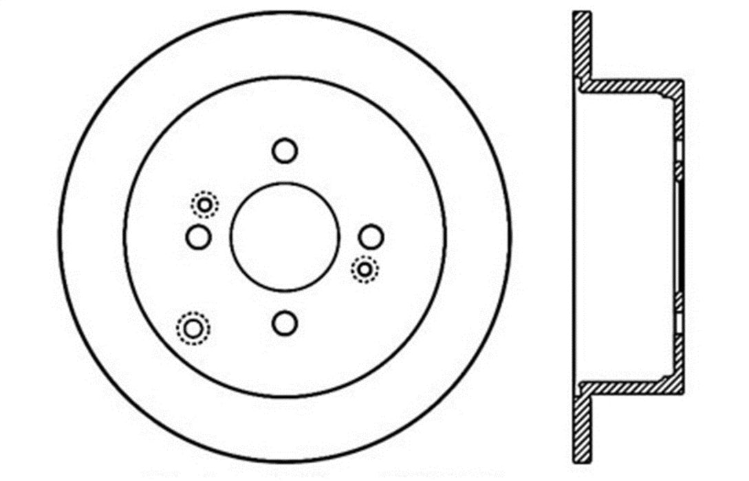 StopTech 127.50016L StopTech Sport Drilled/Slotted Brake Rotor; Rear Left - Truck Part Superstore