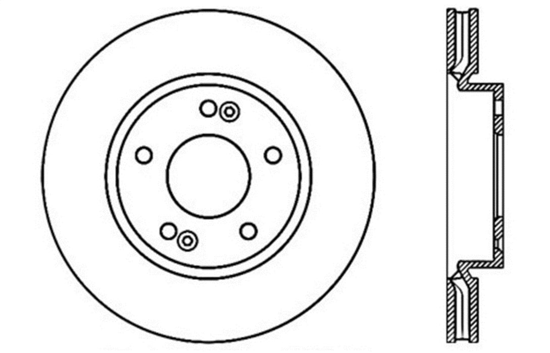 StopTech 127.50024R StopTech Sport Drilled/Slotted Brake Rotor; Front Right - Truck Part Superstore
