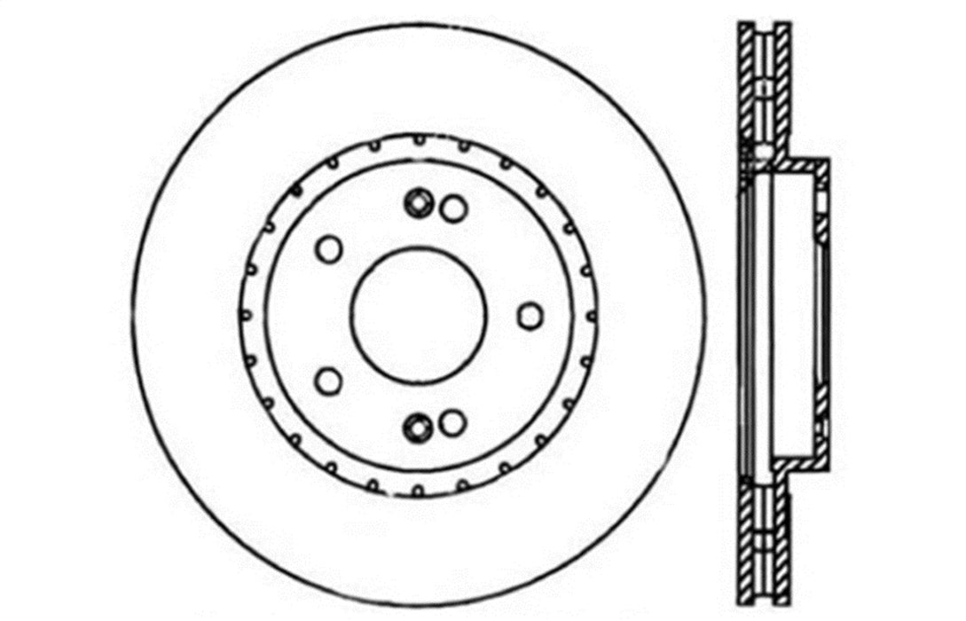 StopTech 127.51013R StopTech Sport Drilled/Slotted Brake Rotor; Front Right - Truck Part Superstore