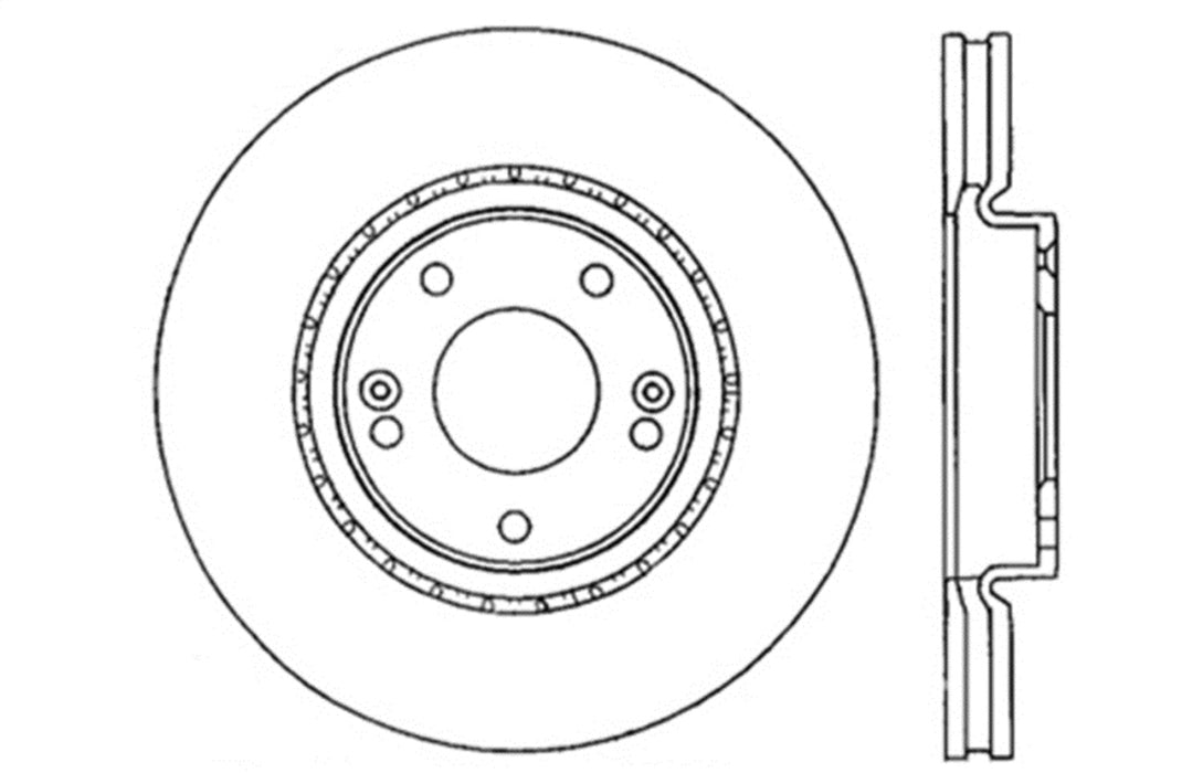 StopTech 127.51018L StopTech Sport Drilled/Slotted Brake Rotor; Front Left - Truck Part Superstore