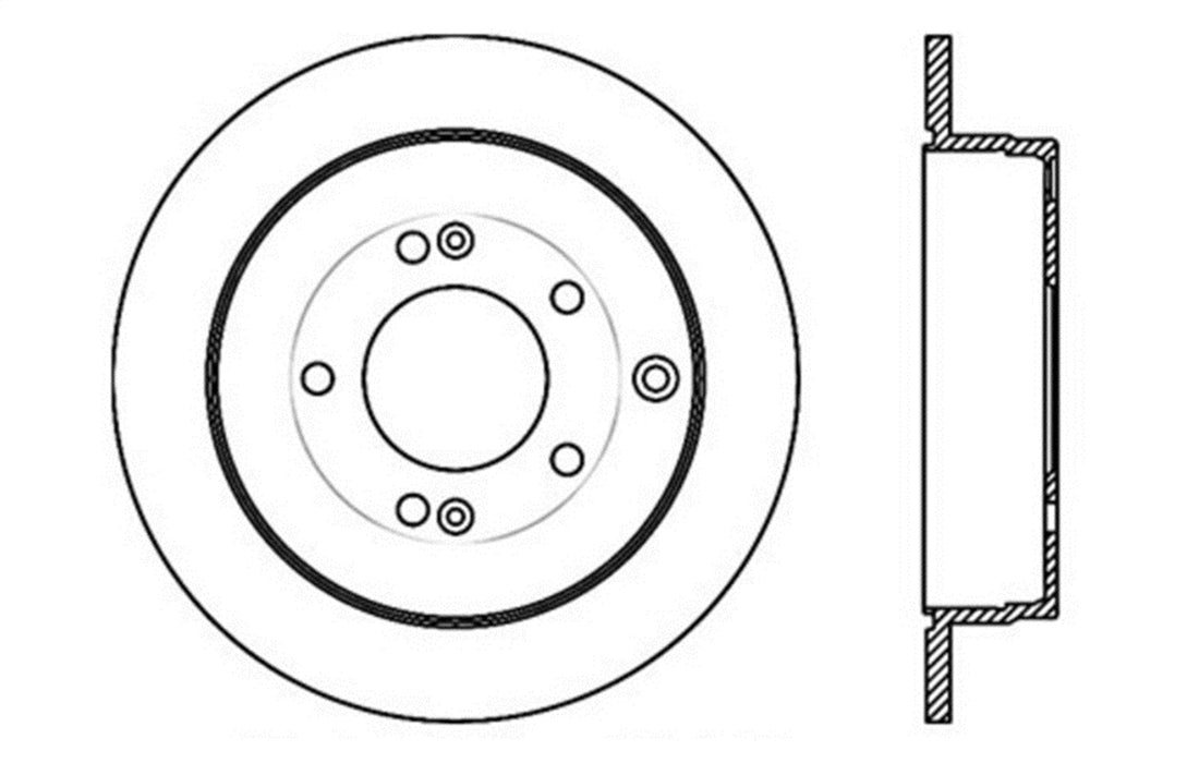 StopTech 127.51022L StopTech Sport Drilled/Slotted Brake Rotor; Rear Left - Truck Part Superstore