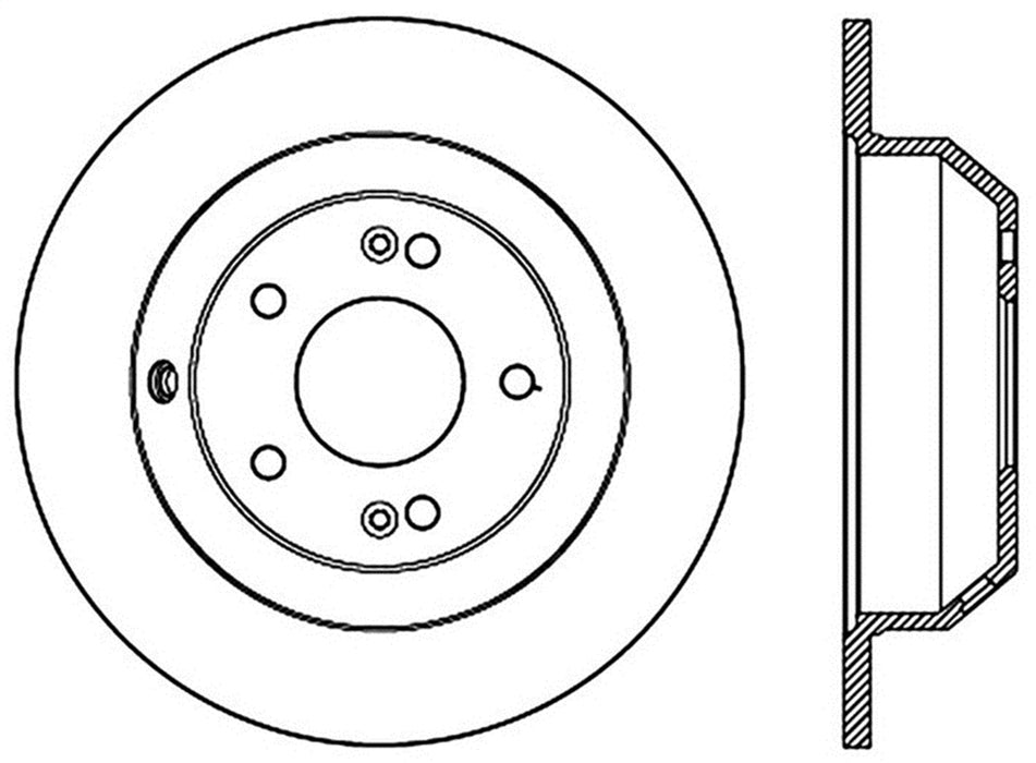 StopTech 127.51039L StopTech Sport Drilled/Slotted Brake Rotor; Rear Left - Truck Part Superstore