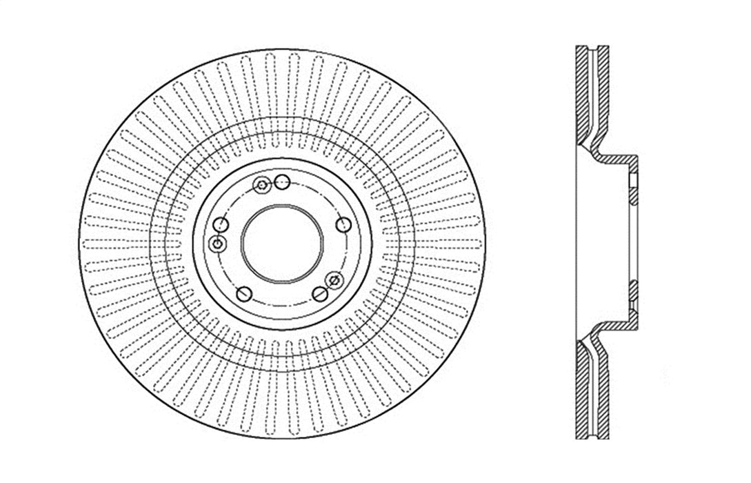 StopTech 127.51046R StopTech Sport Drilled/Slotted Brake Rotor; Front Right - Truck Part Superstore