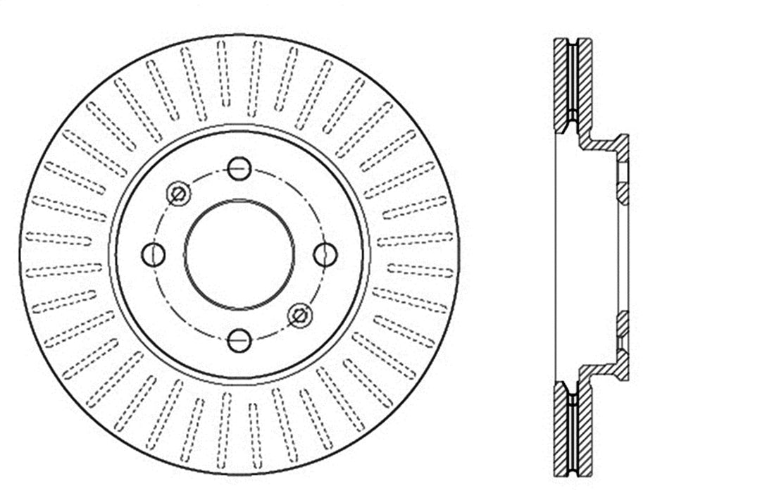StopTech 127.51048L StopTech Sport Drilled/Slotted Brake Rotor; Front Left - Truck Part Superstore