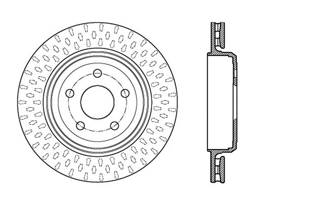 StopTech 127.58009L StopTech Sport Drilled/Slotted Brake Rotor; Rear Left - Truck Part Superstore