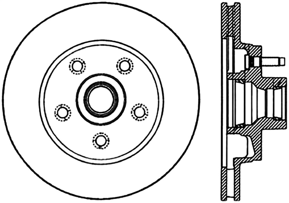 StopTech 127.61018R StopTech Sport Drilled/Slotted Brake Rotor; Front Right - Truck Part Superstore