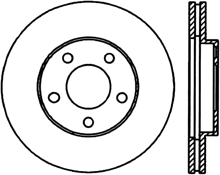 StopTech 127.61041R StopTech Sport Drilled/Slotted Brake Rotor; Front Right - Truck Part Superstore