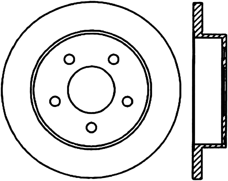 StopTech 127.61042R StopTech Sport Drilled/Slotted Brake Rotor; Rear Right - Truck Part Superstore