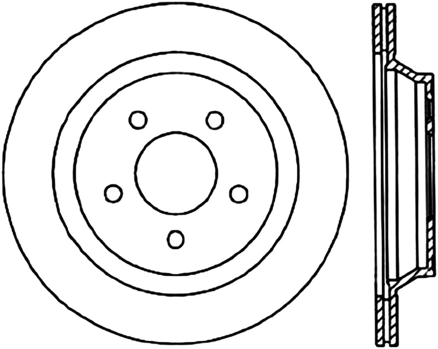 StopTech 127.61046R StopTech Sport Drilled/Slotted Brake Rotor; Rear Right - Truck Part Superstore