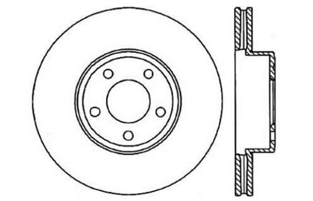 StopTech 127.61055R StopTech Sport Drilled/Slotted Brake Rotor; Front Right - Truck Part Superstore