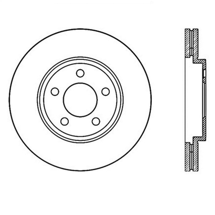 StopTech 127.61072R StopTech Sport Drilled/Slotted Brake Rotor; Front Right - Truck Part Superstore