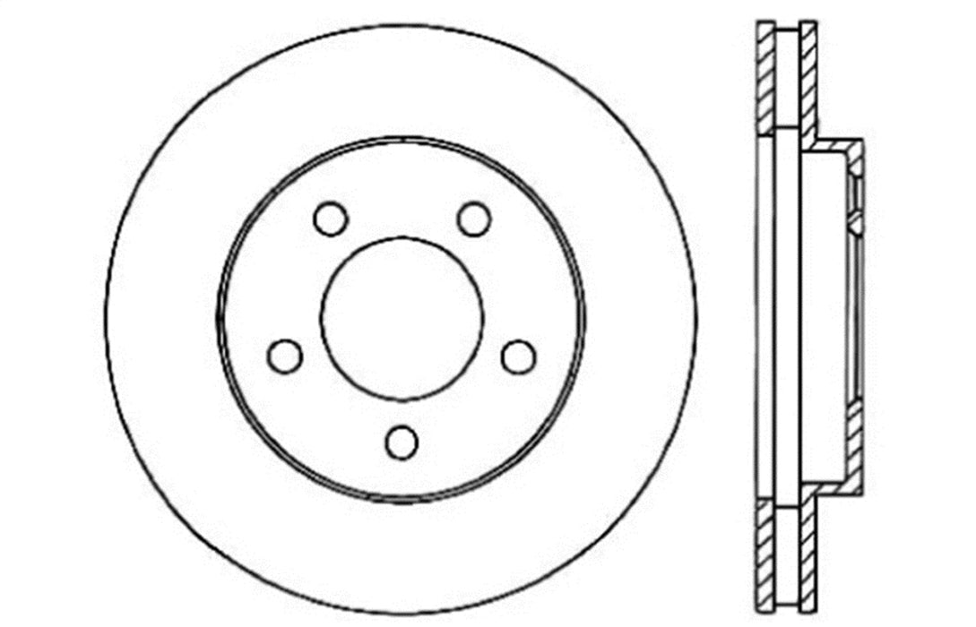 StopTech 127.61085L StopTech Sport Drilled/Slotted Brake Rotor; Front Left - Truck Part Superstore