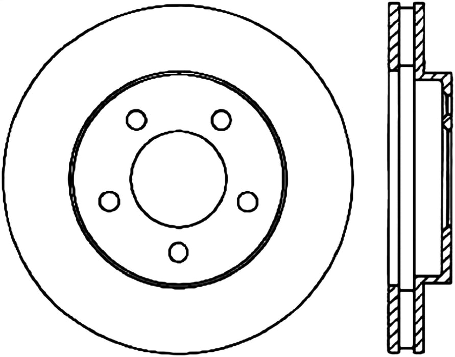 StopTech 127.61085R StopTech Sport Drilled/Slotted Brake Rotor; Front Right - Truck Part Superstore