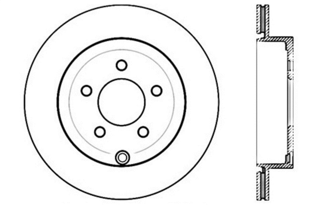 StopTech 127.61091L StopTech Sport Drilled/Slotted Brake Rotor; Rear Left - Truck Part Superstore
