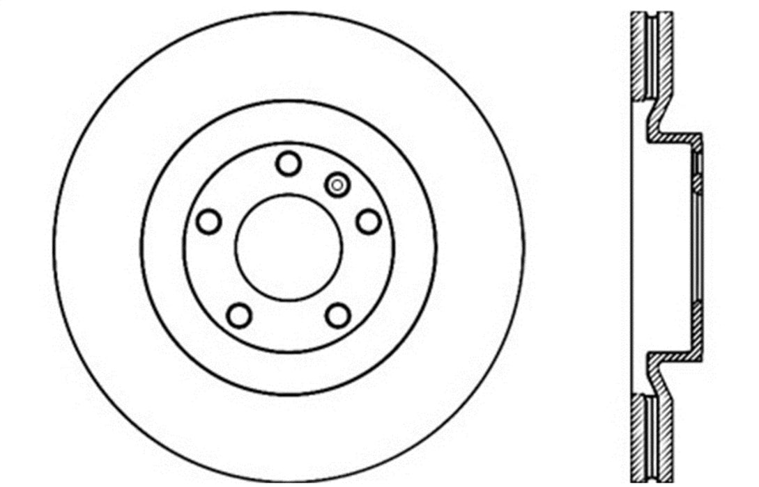 StopTech 127.61094L StopTech Sport Drilled/Slotted Brake Rotor; Front Left - Truck Part Superstore