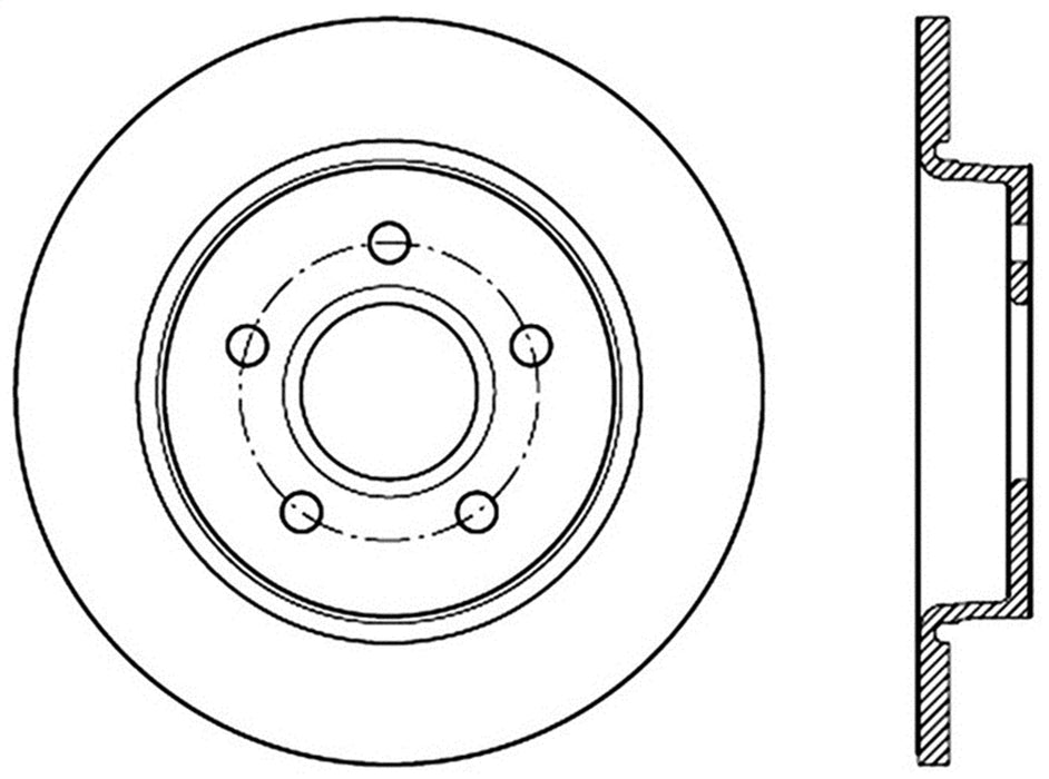 StopTech 127.61099L StopTech Sport Drilled/Slotted Brake Rotor; Rear Left - Truck Part Superstore