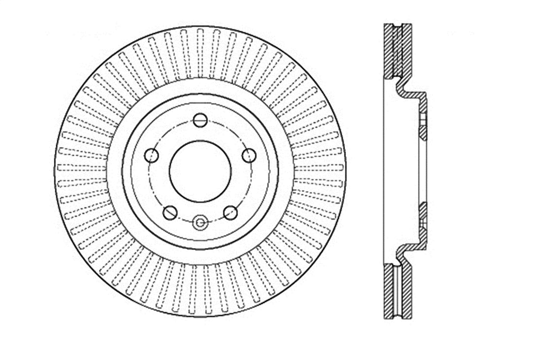 StopTech 127.61102L StopTech Sport Drilled/Slotted Brake Rotor; Front Left - Truck Part Superstore