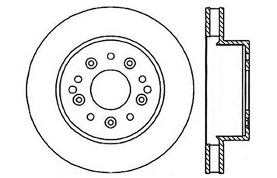 StopTech 127.62007R StopTech Sport Drilled/Slotted Brake Rotor; Front and Rear Right - Truck Part Superstore