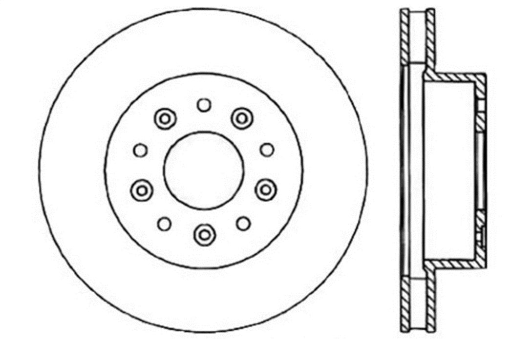StopTech 127.62010L StopTech Sport Drilled/Slotted Brake Rotor; Front Left - Truck Part Superstore
