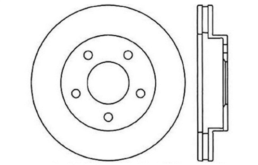 StopTech 127.62017L StopTech Sport Drilled/Slotted Brake Rotor; Front Left - Truck Part Superstore