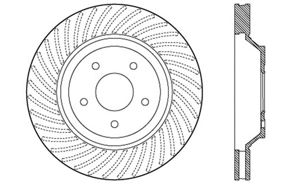 StopTech 127.62046L StopTech Sport Drilled/Slotted Brake Rotor; Front Left - Truck Part Superstore
