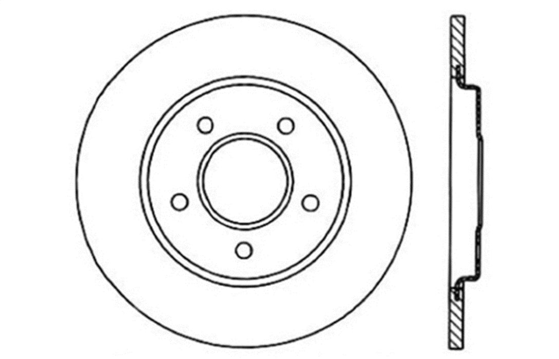 StopTech 127.62051L StopTech Sport Drilled/Slotted Brake Rotor; Rear Left - Truck Part Superstore
