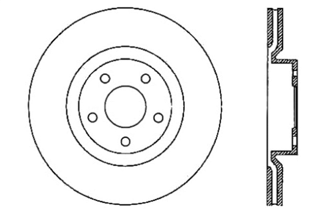 StopTech 127.62085R StopTech Sport Drilled/Slotted Brake Rotor; Front Right - Truck Part Superstore